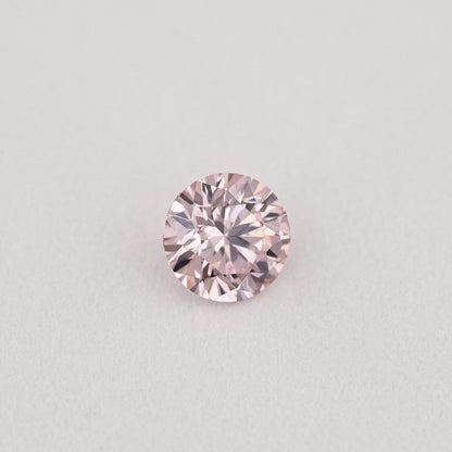 Argyle Certified 0.14ct 7P Fancy Pink Natural Argyle Pink Diamond Round Brilliant