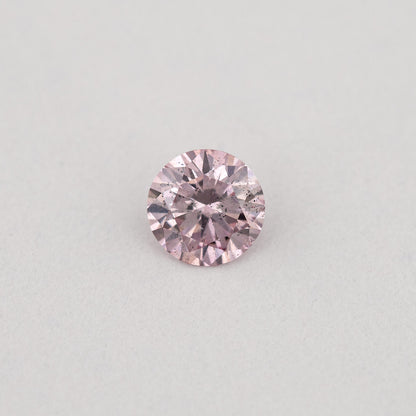 Argyle Certified 0.12ct 7P Fancy Pink Natural Argyle Pink Diamond Round Brilliant