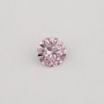 Argyle Certified 0.12ct 7P Fancy Pink Natural Argyle Pink Diamond Round Brilliant