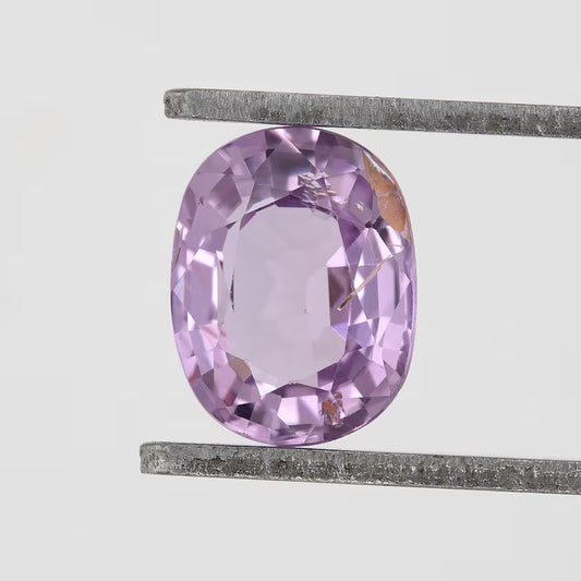 Lavender Pink Sapphire 1.04ct | Oval Cut Natural Gemstone | African Origin | Ideal for Ring, Pendant, or Custom Jewelry