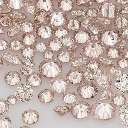 Fancy Pink Rose PR8 Argyle Diamonds | Natural Round Pink Diamonds | Australian Melee Accents | Loose Argyle Pink Stones