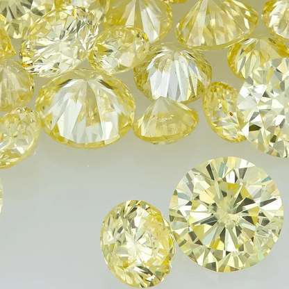 Pre Cape Diamonds 0.25ct 0.8mm to 2.2mm mix scoop Light Yellow Untreated Natural Diamonds Round|Melee|accents|Cape Yellow