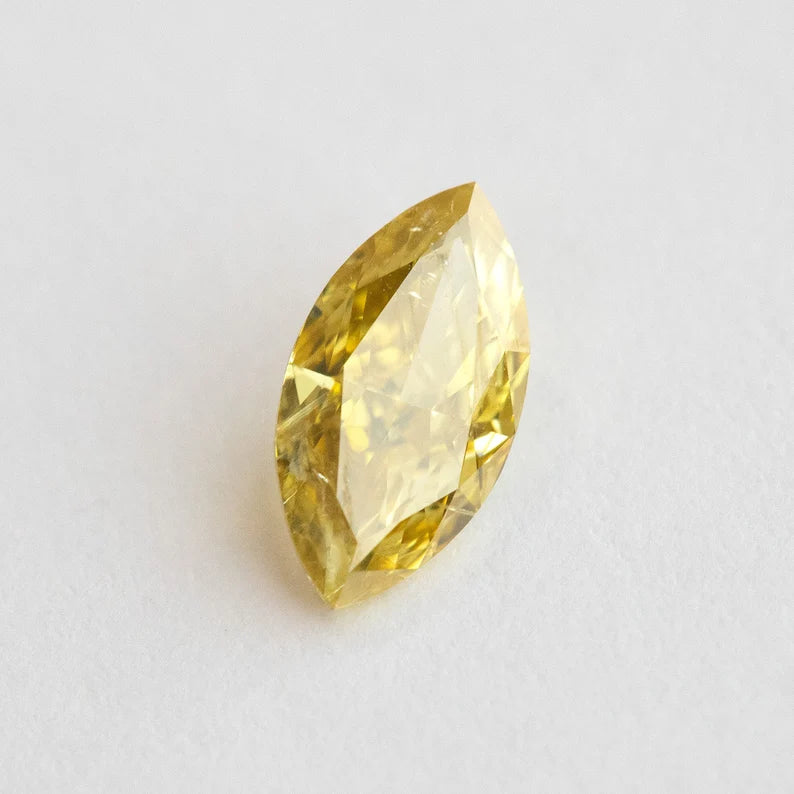 1.01ct Untreated Fancy Vivid Yellow Natural Diamond Marquise 9.6x5mm SI2|mined|Real|Custom Jewelry|Jewelry Maker|Special Cut|Rare|earthmined