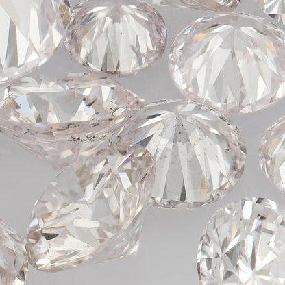 Very Light Pink Diamonds 0.25ct 1.8mm to 2.2mm mix scoop Argyle Pink Diamonds Untreated Natural Pink Diamonds Round|Melee|accents