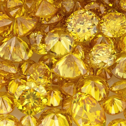 Fancy Vivid Yellow – Top Canary Diamond | Natural Untreated Round Fancy Diamond | Melee Accent Stones | Loose Yellow Diamond