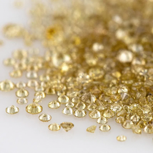 Fancy Light Brownish Yellow Light Coffee Color | Natural Untreated Diamonds | Round | Melee | Accents | Coffee