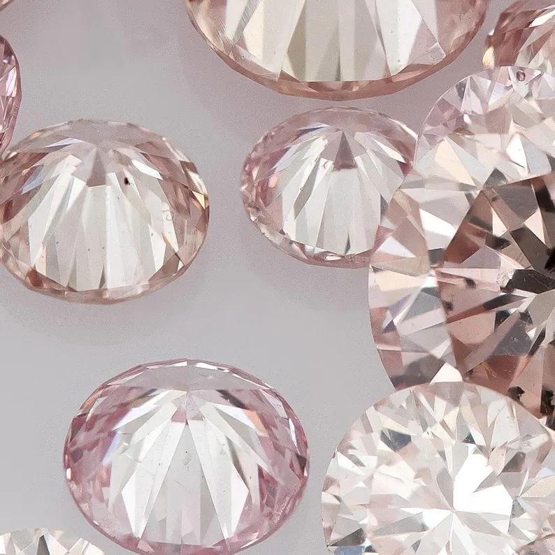 Collection Pink Diamonds 0.25ct 1.8mm to 2.2mm mix scoop Argyle Pink Diamond Untreated Natural Pink Diamonds Round|Melee|accents|Argyle