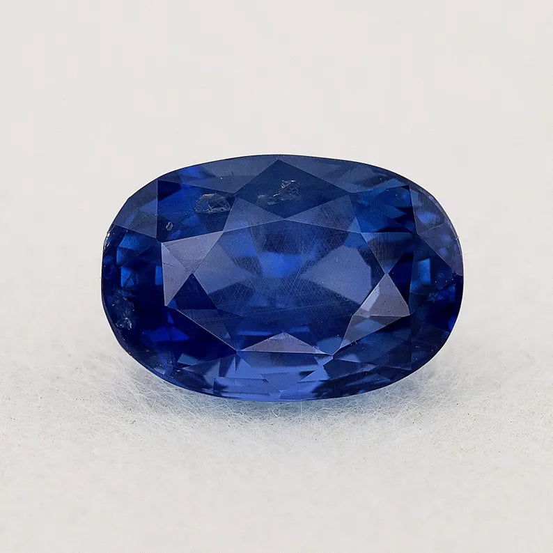 UNHEATED GRS Certified 5.67 ct. Natural Blue Sapphire Oval Ceylon Sri Lanka
