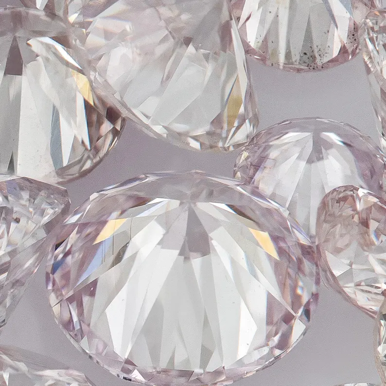 Purplish Pink Diamonds 0.25ct 1.8mm to 2.2mm mix scoop Pink Untreated Natural Diamonds Round|Melee|accents|Cape Yellow