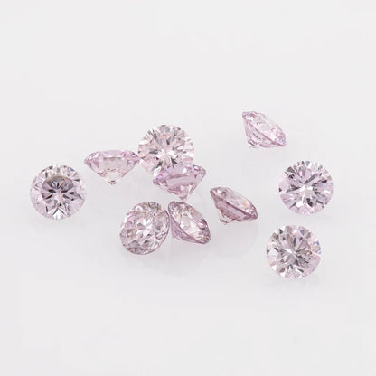 0.25ct 0.9mm to 1.2mm mix size Fancy Intense Pink Natural Diamonds VS-SI Round Brilliant Selection|Argyle|Custom Jewelry|Pink Diamond