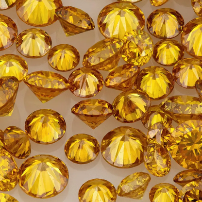 Fancy Vivid Yellowish Reddish Orange | Natural Untreated Diamonds | Round | Melee | Accents