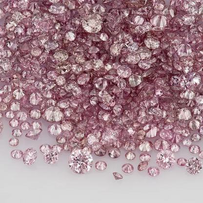 Argyle Pink Diamonds 0.25ct 0.8mm to 1.8mm mix scoop Deluxe Dark Pink Diamonds Untreated Natural Pink Diamond Round|Melee|accents|Argyle