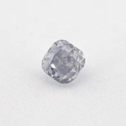 GIA Certified 0.33 Ct Untreated Fancy Light Gray Blue Natural Diamond Square Solitaire|Custom Jewelry|Certificate|natural color|rare