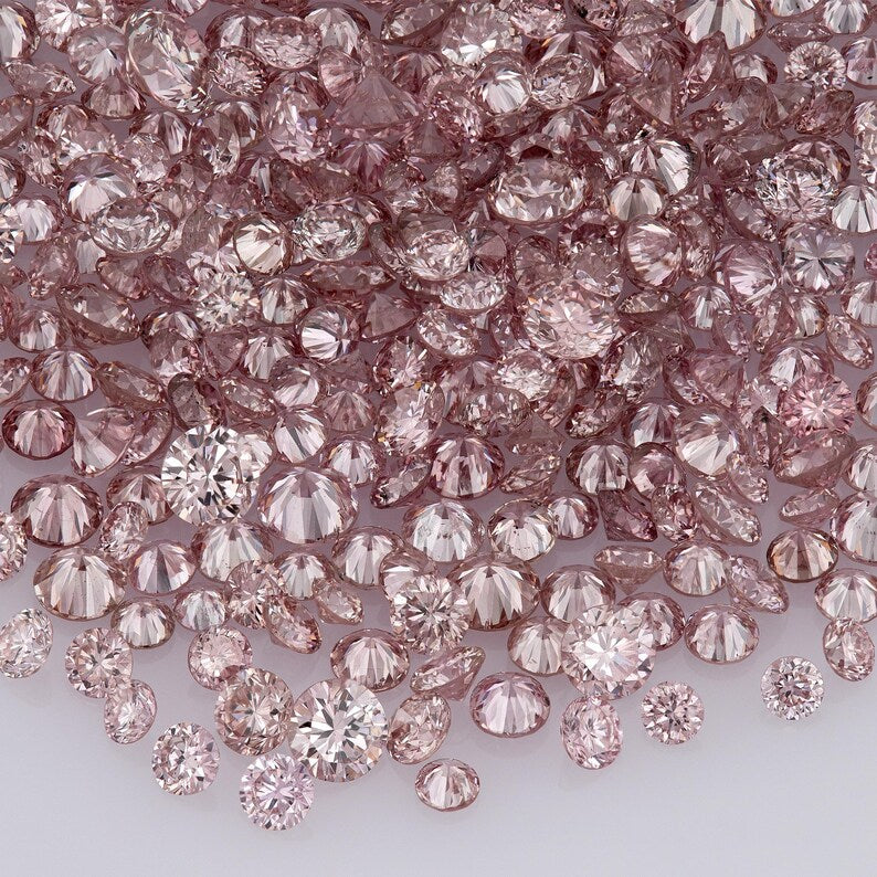 Argyle Pink Diamonds 0.25ct 0.8mm to 2.2mm mix scoop Argyle Pink Diamond Untreated Natural Pink Diaomonds Round|Melee|accents|Argyle