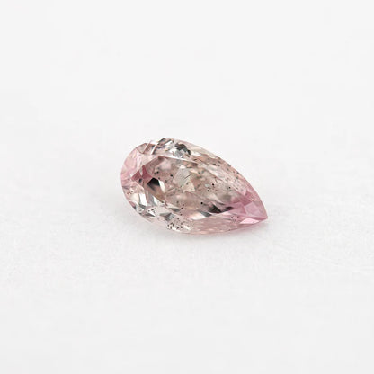 GIA Certified 0.17 Ct Untreated Fancy Pink Natural Diamond Pear Solitaire|Custom Jewelry|Certificate|natural color|rare