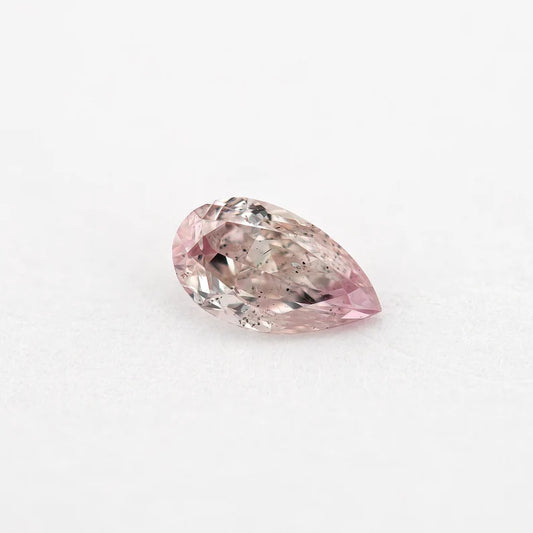 GIA Certified 0.17 Ct Untreated Fancy Pink Natural Diamond Pear Solitaire|Custom Jewelry|Certificate|natural color|rare
