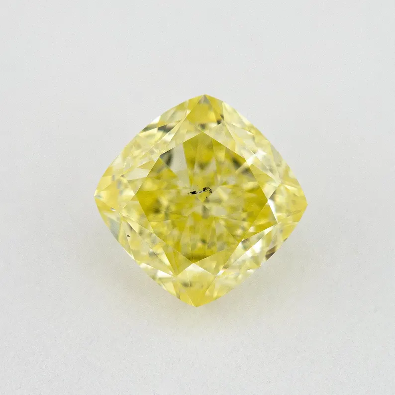 GIA Certified 1.01ct. Fancy Yellow Loose Natural Diamond Cushion SI2 Untreated|Certificate|Genuine|Yellow Diamond