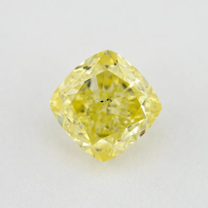 GIA Certified 1.01ct. Fancy Yellow Loose Natural Diamond Cushion SI2 Untreated|Certificate|Genuine|Yellow Diamond