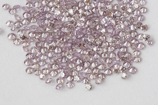 0.25ct 1.3mm to 1.7mm mix size Fancy Intense Plus Pink Natural Diamonds VS-SI Round Brilliant Selection|Argyle|Custom Jewelry|Pink Diamond