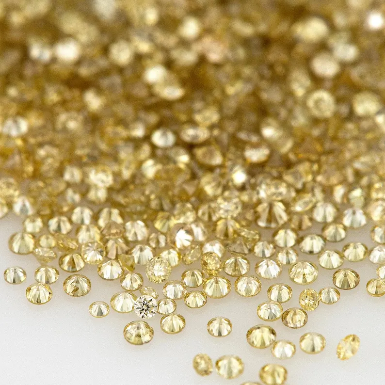 Fancy Light Brownish Yellow Light Coffee Color | Natural Untreated Diamonds | Round | Melee | Accents | Coffee