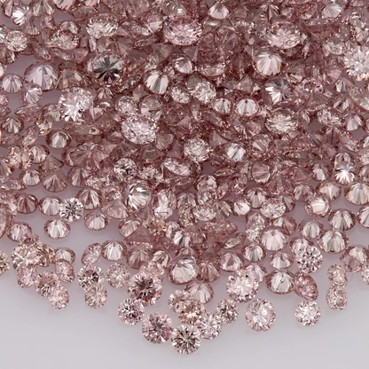 Deluxe Pink Diamonds 0.25ct 0.8mm to 2.2mm mix scoop Argyle Pink Diamond Untreated Natural Pink Diamonds Round|Melee|accents|Argyle