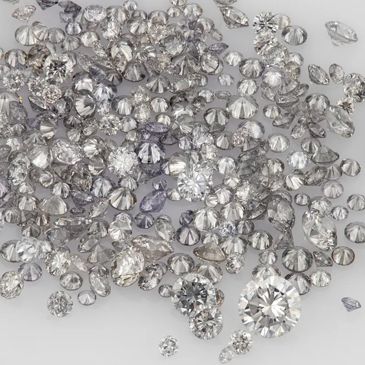 Argyle Grey Diamonds 0.25ct 0.8mm to 2.2mm mix scoop Australian Gray Diamonds Untreated Natural Grey Diamond Round|Melee|accents|Argyle