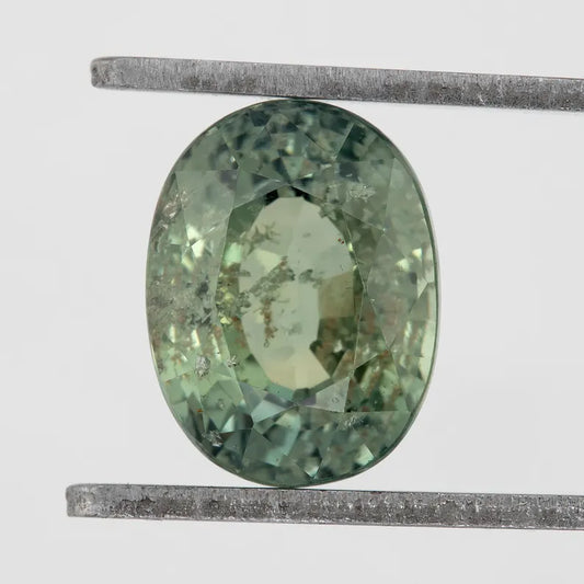 Mint Green Sapphire 2.19ct | Oval Cut Untreated Natural Gemstone | African Origin | For Custom Ring or Pendant Jewelry