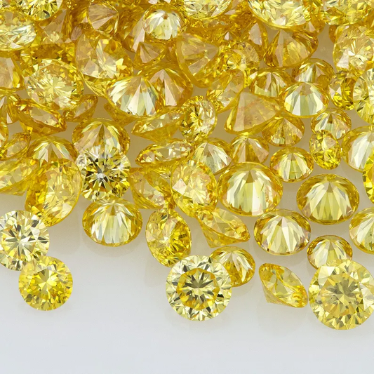 Canary Diamonds 0.25ct 0.8mm to 2.2mm mix scoop Canary Yellow Untreated Natural Diamonds Round|Melee|accents|Cape Yellow