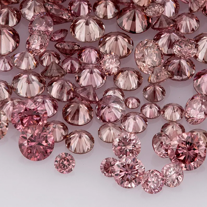 Deluxe Argyle Pink Diamonds 0.25ct 0.8mm to 2.2mm mix scoop Argyle Pink Diamonds Untreated Natural Pink Diamond Round|Melee|accents|Argyle