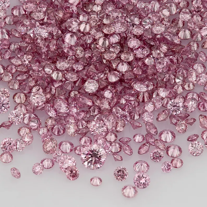 Argyle Pink Diamonds 0.25ct 0.8mm to 2.2mm mix scoop Extra Vivid Pink Diamonds Untreated Natural Pink Diamond Round|Melee|accents|Argyle