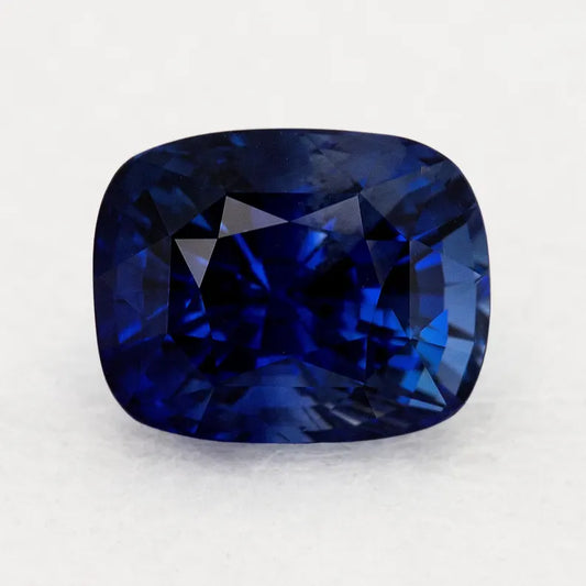 GRS Certified 5.41 ct. Natural Blue Sapphire Cushion Ceylon Sri Lanka Heated