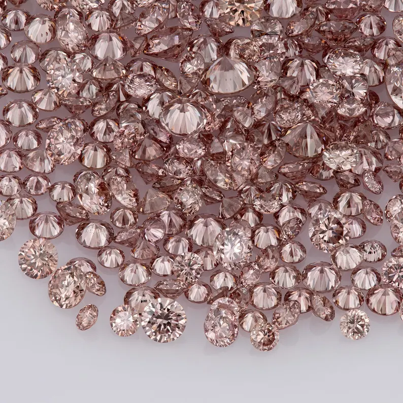 Deluxe Pink Diamonds 0.25ct 0.8mm to 2.2mm mix scoop Argyle Pink Diamond Untreated Natural Pink Diamonds Round|Melee|accents|Argyle