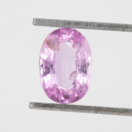 Light Pink with Lavender Tones | 1.09ct Natural Sapphire Oval Cut | Loose Gemstone 7.2x5mm | Ideal for Ring or Pendant | FancyGemGuy