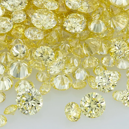 Pre Cape Diamonds 0.25ct 0.8mm to 2.2mm mix scoop Light Yellow Untreated Natural Diamonds Round|Melee|accents|Cape Yellow