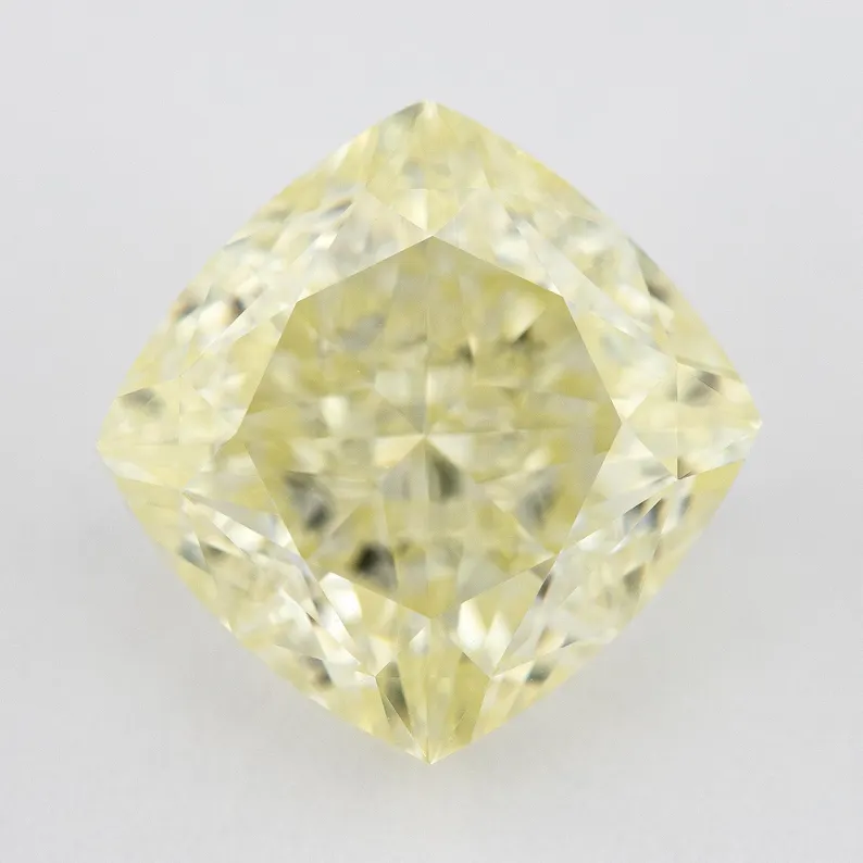 GIA Certified 5.54ct. W to X range Yellow Loose Natural Diamond Cushion VS1 Untreated|Certificate|Genuine|Yellow Diamond