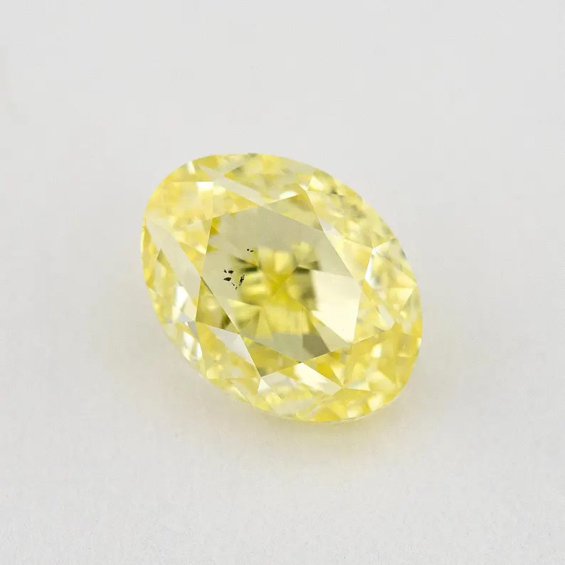 GIA Certified 1.01ct. Fancy Intense Yellow Loose Natural Diamond Oval SI1 Untreated|Certificate|Genuine|Yellow Diamond