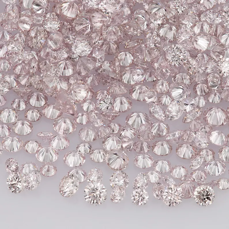 Argyle Pink Diamonds 0.25ct 0.8mm to 2.2mm mix scoop Argyle Pink Diamonds Untreated Natural Pink Diamond Round|Melee|accents|Argyle