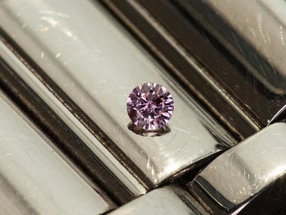 0.05ct Fancy Vivid Pink Loose Natural Pink Diamond Round Brilliant 2.2mm