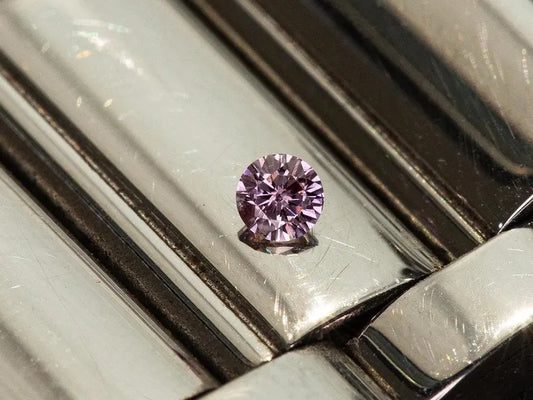 0.05ct Fancy Vivid Pink Loose Natural Pink Diamond Round Brilliant 2.2mm
