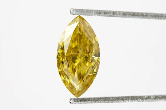 1.01ct Untreated Fancy Vivid Yellow Natural Diamond Marquise 9.6x5mm SI2|mined|Real|Custom Jewelry|Jewelry Maker|Special Cut|Rare|earthmined