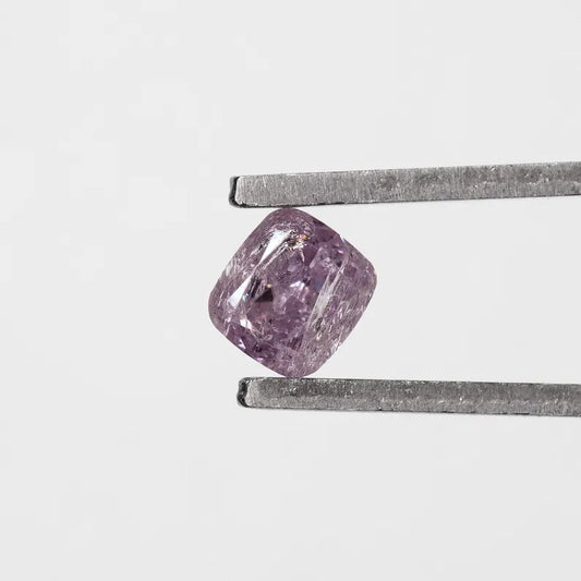 0.18ct Fancy Vivid Pink Untreated Loose Natural Pink Diamond Cushion I3