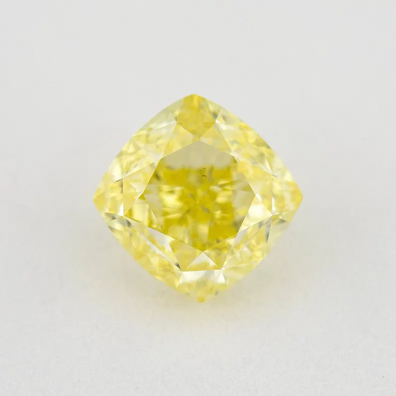 GIA Certified 1.00ct. Fancy Yellow Loose Natural Diamond Cushion VS2 Untreated|Certificate|Genuine|Yellow Diamond