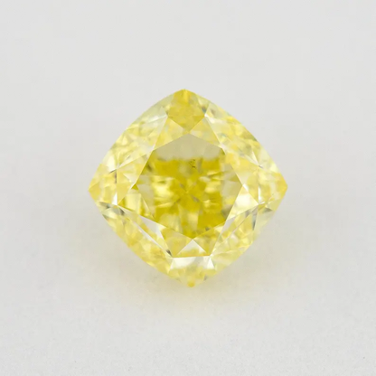 GIA Certified 1.00ct. Fancy Yellow Loose Natural Diamond Cushion VS2 Untreated|Certificate|Genuine|Yellow Diamond