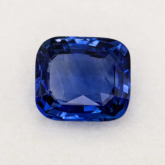 3.17 ct. Natural Blue Sapphire Cushion Ceylon Sri Lanka Heated