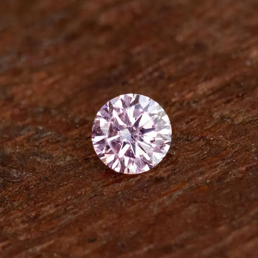 0.07ct Fancy Vivid Pink Loose Natural Pink Diamond Round Brilliant 2.45mm