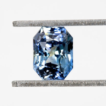 Bicolor - Blue & Yellow | Natural Sapphire Radiant Emerald Cut 1.08ct | Heated Ceylon Gemstone | Loose Sapphire for Ring or Jewelry