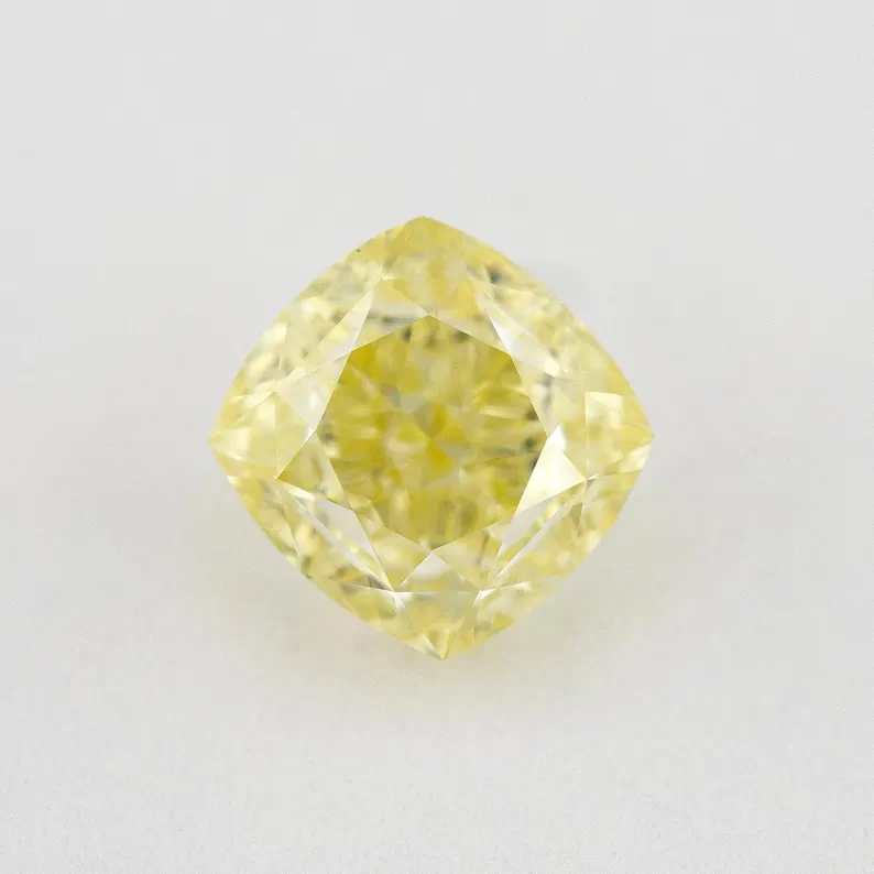 GIA Certified 1.01ct. Fancy Intense Yellow Loose Natural Diamond Cushion VS2 Untreated|Certificate|Genuine|Yellow Diamond