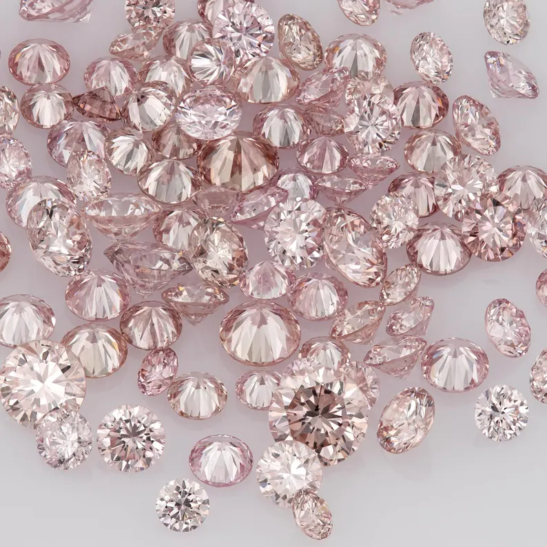 Collection Pink Diamonds 0.25ct 1.8mm to 2.2mm mix scoop Argyle Pink Diamond Untreated Natural Pink Diamonds Round|Melee|accents|Argyle