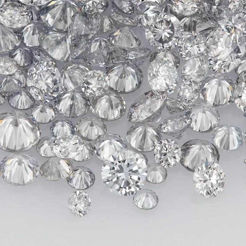Argyle Blue Grey Diamonds 0.25ct 0.8mm to 2.2mm mix scoop Australian Blue Gray Diamonds Untreated Natural Blue Diamond Round|Melee|accents