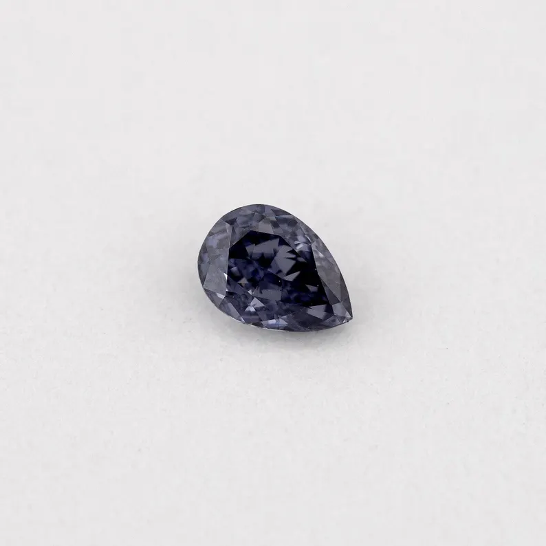 GIA Certified 0.10ct Fancy Gray Violet Natural Argyle Pink Diamond Pear Briliant